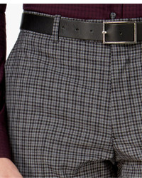 Bar III Slim Fit Charcoal Check Dress Pants Only At Macys