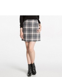 Uniqlo High Waist Wool Blend Mini Skirt
