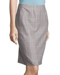 BOSS Vileana Windowpane Pencil Skirt