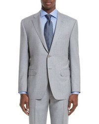 Canali Classic Fit Check Wool Suit