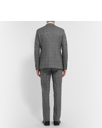 Etro Grey Checked Wool Suit