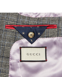 Gucci Grey Slim Fit Prince Of Wales Checked Wool Suit