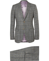 Gucci Grey Slim Fit Prince Of Wales Checked Wool Suit