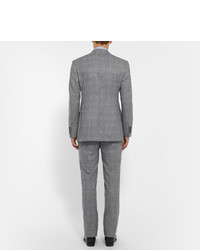 Kingsman Grey Slim Fit Double Breasted Prince Of Wales Checked Suit
