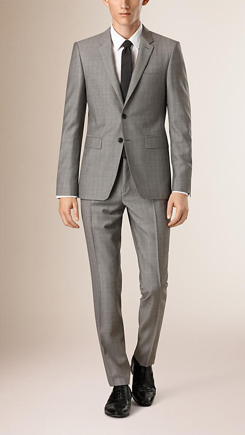 Burberry Slim Fit Subtle Check Wool Half Canvas Suit, $2,295 | Burberry |  Lookastic