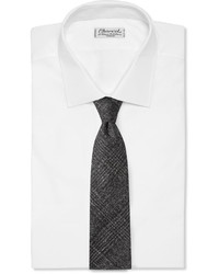 Thom Sweeney 8cm Checked Wool Silk And Cashmere Blend Tie