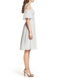 French Connection Chiffon Fit Flare Dress