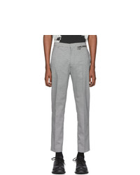 Cmmn Swdn Black And White Wool Samson Trousers
