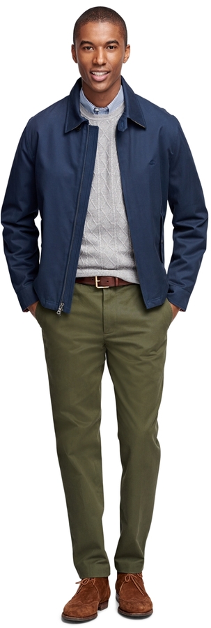 Brooks Brothers Clark Fit Vintage Washed Chinos, $98 | Brooks Brothers ...