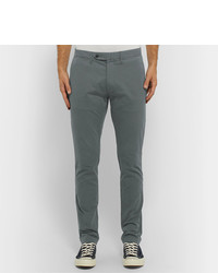 Todd Snyder Charcoal Slim Fit Stretch Cotton Twill Chinos