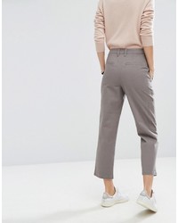 Asos Cropped Chino Pants With Patch Pockets