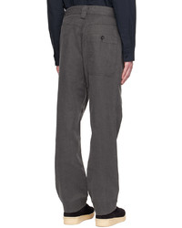 Mhl By Margaret Howell Gray Five Pocket Trousers