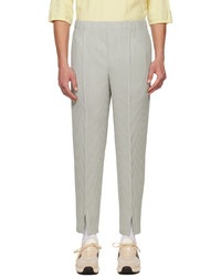 Homme Plissé Issey Miyake Gray Monthly Color November Trousers
