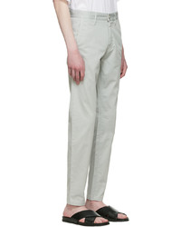 BOSS Gray Tapered Fit Trousers
