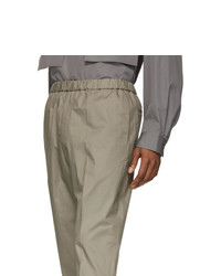 Jil Sander Green Classic Trousers