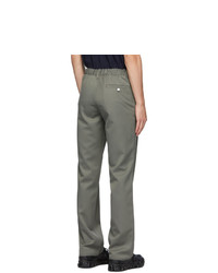 GR10K Green Wool Tailored Military Pants