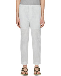 Homme Plissé Issey Miyake Grey Colorful Mesh Trousers