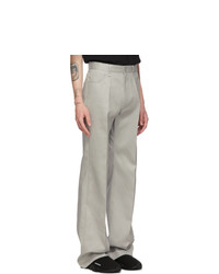 Balenciaga Grey Fluid Trousers