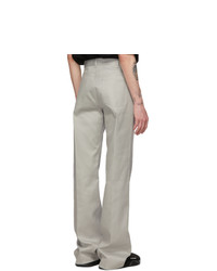 Balenciaga Grey Fluid Trousers