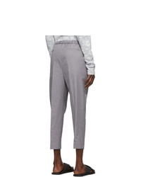 Jil Sander Grey Gabardine Trousers
