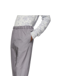 Jil Sander Grey Gabardine Trousers