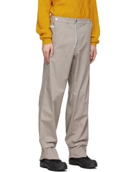 Kiko Kostadinov Grey Haidu Hem Trousers