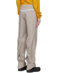 Kiko Kostadinov Grey Haidu Hem Trousers