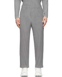 Homme Plissé Issey Miyake Grey Monthly Color February Trousers