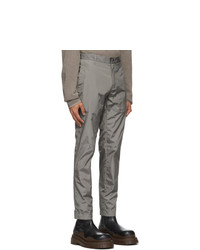 Arnar Mar Jonsson Grey Taffeta Tailored Trousers