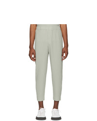 Homme Plissé Issey Miyake Grey Tailored Cropped Trousers