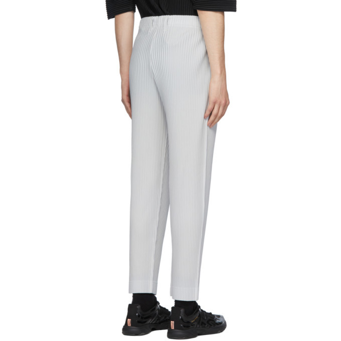 Homme Plissé Issey Miyake Grey Tailored Pleats 2 Trousers, $340