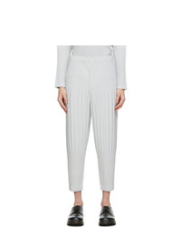 Homme Plissé Issey Miyake Grey Tapered Basics Trousers