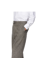 Thom Browne Grey Tweed Beltloop Trousers
