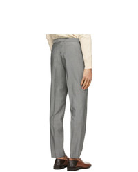 Maison Margiela Grey Wool And Mohair Tweed Trousers