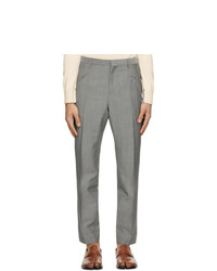 Maison Margiela Grey Wool And Mohair Tweed Trousers