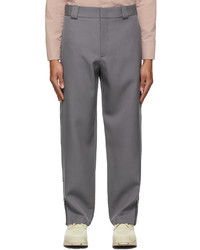Jil Sander Grey Wool Gabardine Trousers