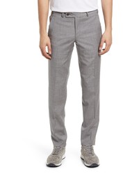 Ted Baker London Jerome Solid Wool Dress Pants In Beige At Nordstrom