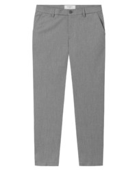 LES DEUX Malus Regular Fit Suit Pants In Grey Melangesnow Melange At Nordstrom