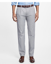 Brooks Brothers Milano Fit Supima Cotton Stretch Pleat Front Chinos