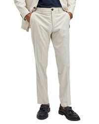 Selected Homme Mylo Logan Slim Fit Pants In Whitecap Gray At Nordstrom