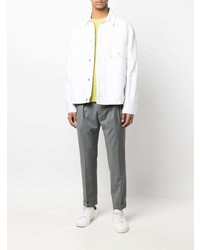 Manuel Ritz Off Centre Button Fastening Chino Trousers