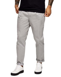 Topman Pleated Front Tapered Trousers