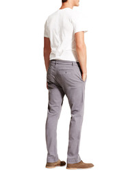 DL1961 Premium Denim Casual Straight Leg Chino Pants Gray