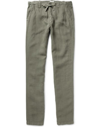 Hartford Regular Fit Linen Trousers