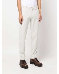 Canali Slim Cut Cotton Chino Trousers