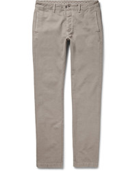 Massimo Alba Slim Fit Cotton And Cashmere Blend Chinos