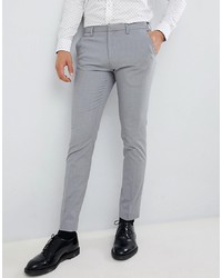 Burton Menswear Super Skinny Fit Trouser In Grey