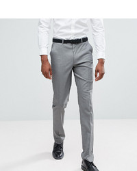 ASOS DESIGN Tall Slim Smart Trousers In Grey