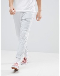 ASOS DESIGN Tapered Chinos In Ice Grey