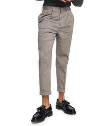 ASOS DESIGN Tapered Trousers In Stone At Nordstrom